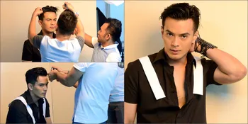 Inilah Proses Tata Rambut Temmy Rahadi Sebelum Pemotretan, Kece!