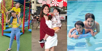 Jadi Single Parent di Usia Muda, Ini 10 Potret Hot Mama Vinessa Inez Saat Mengasuh Putra Semata Wayangnya
