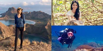 Karenina Sunny Liburan ke Labuan Bajo, Diving - Foto Sama Komodo!