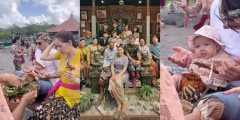 Lestarikan Budaya, 10 Potret Laura Theux Rayakan 3 Bulanan Sang Buah Hati - Baby Victoria Gemas Pakai Kebaya Bali