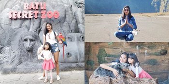 Liburan ke Batu, Liza Elly Habiskan Quality Time Bareng Anak