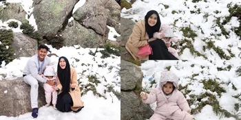 Liburan ke Italia, Baby Qiandra Putri Ryana Dea Asyik Main Salju!