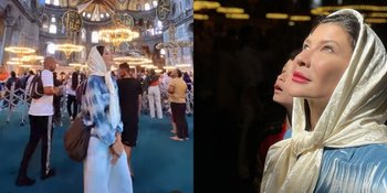 Liburan ke Turki, Potret Tamara Bleszynski Kagumi Keindahan Hagia Sophia - Pancarkan Cahaya di Wajahnya Begitu Cantik dan Memesona
