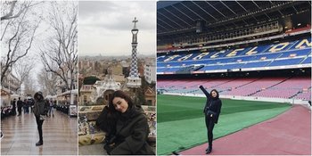 Liburan Lolita Agustine di Barcelona, Mampir ke Stadion Nou Camp