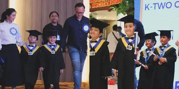 Lulus TK, 8 Potret Wisuda Anak Kembar Kadek Devi yang Nggak Identik - Sama Gantengnya