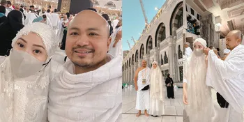 Makin Bahagia, Potret Afie Kalla Mantan Laudya Cynthia Bella Umrah Bareng Istri Tercinta - Romantis di Tanah Suci