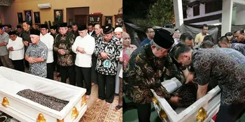 Momen SBY Salat dan Angkat Jenazah Ibunda, Hatta Rajasa Jadi Imam