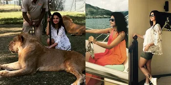 Ngeri! Liburan Ekstrem, Jennifer Winget Tantang Nyali Belai Singa