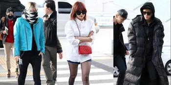 Para Idol K-Pop Kedinginan Saat Jalan di Bandara