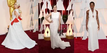 Parade Gaun Putih Dominasi Red Carpet Oscars 2015, Pilih Mana?