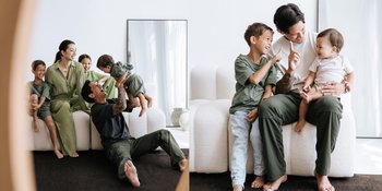 Pemotretan Keluarga Jennifer Bachdim Bersama Suami dan Ketiga Anaknya di Belanda, Kompak Pakai Baju Warna Senada