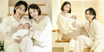 Pemotretan Keluarga Lee Sungmin Suju dan Kim Sa Eun, Cutenya Baby PoPo Bikin Gemas