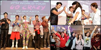 Potret 2PM Berbagi 'Kemesraan' Dengan Fans Saat di Jakarta