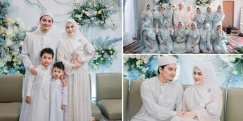 Potret Acara Tasyakuran Akikah Anak Pertama Alvin Faiz - Henny Rahman, Cantik dan Kalem Bernuansa Serba Putih Biru