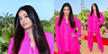 Potret Aishwarya Rai di Cannes 2022, Suit Pink dan Makeup Bikin Panen Hujatan - Netizen: Pecat Stylist dan MUA-nya