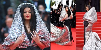 Potret Aishwarya Rai di Cannes 2023, Gaun Disebut Aneh - Panen Cibiran Netizen India