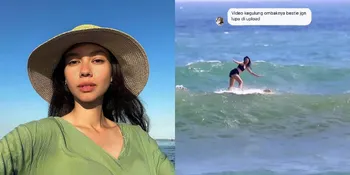 Potret Aksi Yuki Kato Olahraga Surfing, Berkali-kali Kegulung Ombak