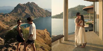 Potret Amanda Rawles Liburan Bersama Suami ke Labuan Bajo, Makan Mie Kuah di Pantai