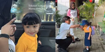 Potret Ameena Masuk Sekolah Hari Pertama, Ditemani Atta Halilintar dan Aurel Hermansyah
