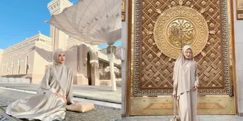 7 Potret Anissa Aziza Jalani Ibadah Umrah Sendiri, Penampilannya Anggun dan Menawan