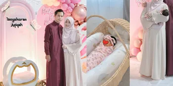 Potret Aqiqah Anak Kedua Larissa Chou, Dekorasi Serba Pink - Masih Sembunyikan Wajah Alesha