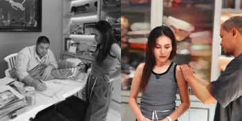 Potret Ayu Ting Ting Buat Baju Konser Dangdut-Dangdutan di Ivan Gunawan