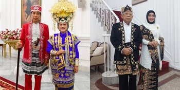 Potret Baju Adat yang Dikenakan Presiden Jokowi dan Wapres Ma'ruf Amin, Penampilan Ibu Negara Juga Jadi Sorotan
