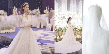 Potret Detail Wedding Dress Atries Angel, Cantik Contek Gaya Kate Middleton
