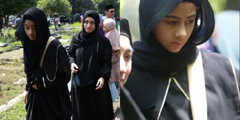 Potret Elif Kayla Perk Anak Siti KDI di Pemakaman Neneknya, Setia Temani Sang Ibu yang Berduka