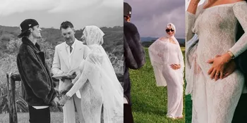 Potret Hailey Bieber Umumkan Hamil Anak Pertama, Ulang Janji Nikah dengan Justin Bieber - Pamer Babybump