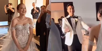 Potret Ibrahim Risyad Meleyot Terpesona Melihat Kecantikan Salshabilla Adriani Pakai Gaun Pengantin, Suami Istri Gemes