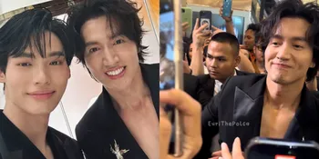 Potret Jerry Yan Hadiri Event Brand Perhiasan Mewah di Thailand, Buktikan Wajah Nyata Awet Muda - Foto Bareng Win Metawin