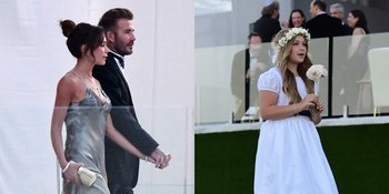 Potret Keluarga Beckham di Pernikahan Brooklyn dan Nicola Peltz, Ada Ayah dan Ibu Sambung David Beckham - Harper Seven Lucu Jadi Flower Girl