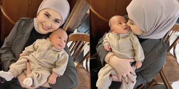 7 Potret Kesha Ratuliu Gendong Baby Danish yang Berusia 1 Bulan, Wajahnya Gemes Banget