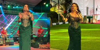 Potret Kristina yang Selalu Enerjik di Atas Panggung, Gaun Hijau Jadi Sorotan