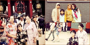 Potret Liburan Hangat Tia Ivanka dan Putra Gantengnya di Jepang