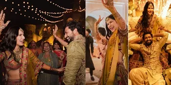Potret Malam Mehendi Katrina Kaif - Vicky Kaushal, Kedua Mempelai Menari Penuh Bahagia Bak Adegan Film
