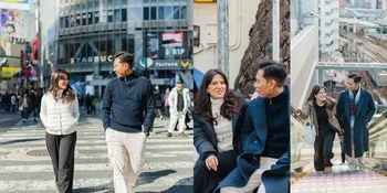Potret Marsha Aruan Pamer Foto Berdua dengan Cowok di Jepang, Sebut 'Us' - Pacar Baru?