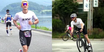 7 Potret Minho SHINee Finish di Ajang Triathlon, Knetz Kagum dengan Kemampuan dan Visualnya saat Lari