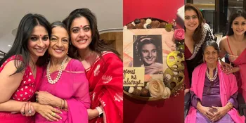 Potret Perayaan Ulang Tahun Tanuja Ibunda Kajol, Pesta Sederhana - Sehat dan Cantik di Usia 81 Tahun