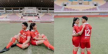 Potret Prewedding Kaesang dan Erina Gudono, Pilih Pakai Jersey Persis Solo - Tanggal Nikah Diduga 10 Desember