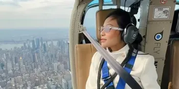 Potret Rachel Vennya Liburan Mewah di New York, Nikmati Kota Naik Helikopter