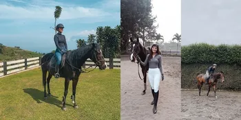 Potret Raya Kohandi Kala Berkuda, Pamer Perut Rata - Bodygoals Abis