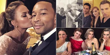 Potret Seru Para Bintang di Balik Golden Globe Awards 2015