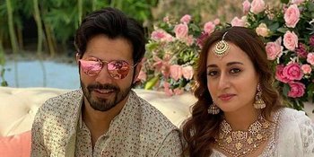 Potret Upacara Mehendi Pernikahan Varun Dhawan - Natasha Dalal, Dihias Ciuman Mesra