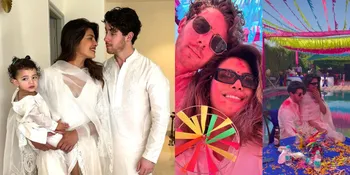 Pulang Kampung, Potret Priyanka Chopra Rayakan Hari Holi Bareng Nick Jonas di Mumbai - Kumpul Keluarga Besar
