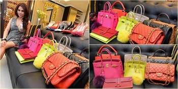 Punya 80 Tas Branded, Inilah Hermes Mewah Milik Rina Mubal Arum
