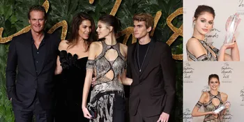 Raih Model of The Year, Kaia Gerber Didampingi Seluruh Keluarga
