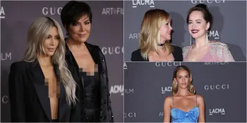 Red Carpet LACMA Gala, Dihadiri Kim Kardashian - Dakota Johnson