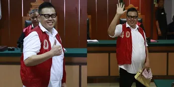 Reza Bukan Pamerkan Senyuman Saat Jalani Sidang Lanjutan Narkoba
